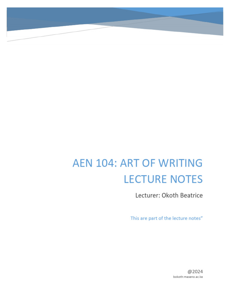 AEN 104: Writing Process Overview | PDF | Essays | Human Communication