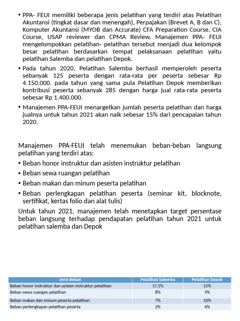 Latihan Anggaran Perusahaan Jasa | PDF
