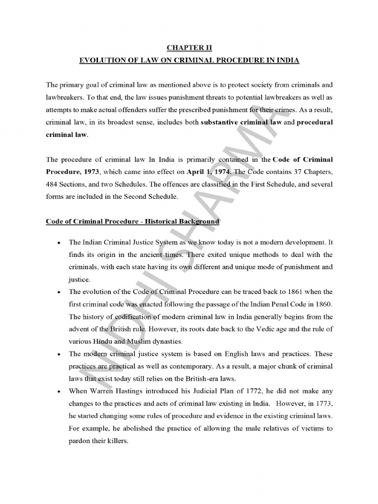 Evolution of Criminal Law | PDF