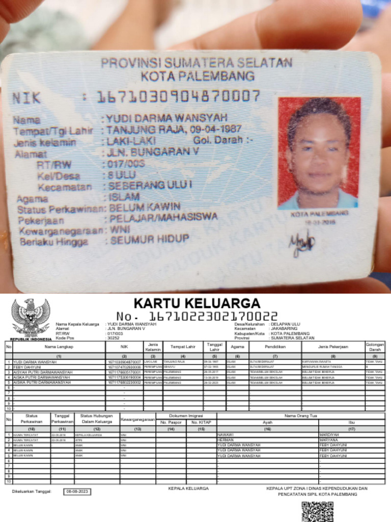 Data Keluarga Yudi Darma Wansyah | PDF