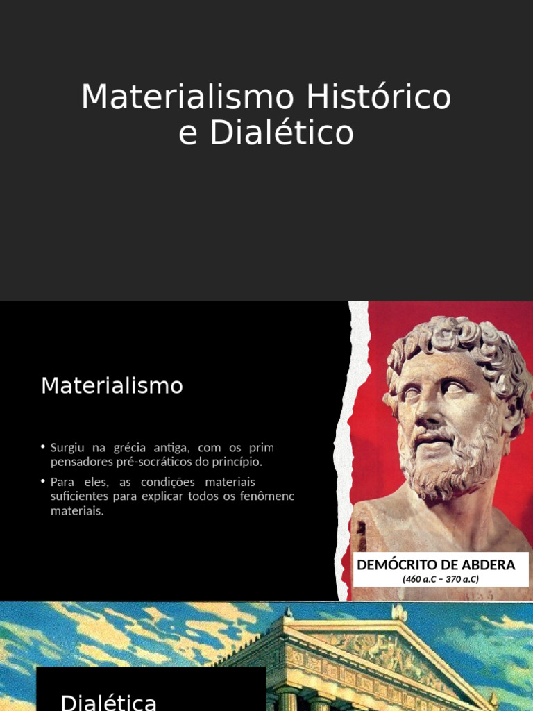 Materialismo Histórico E Dialético Pdf Karl Marx Dialética