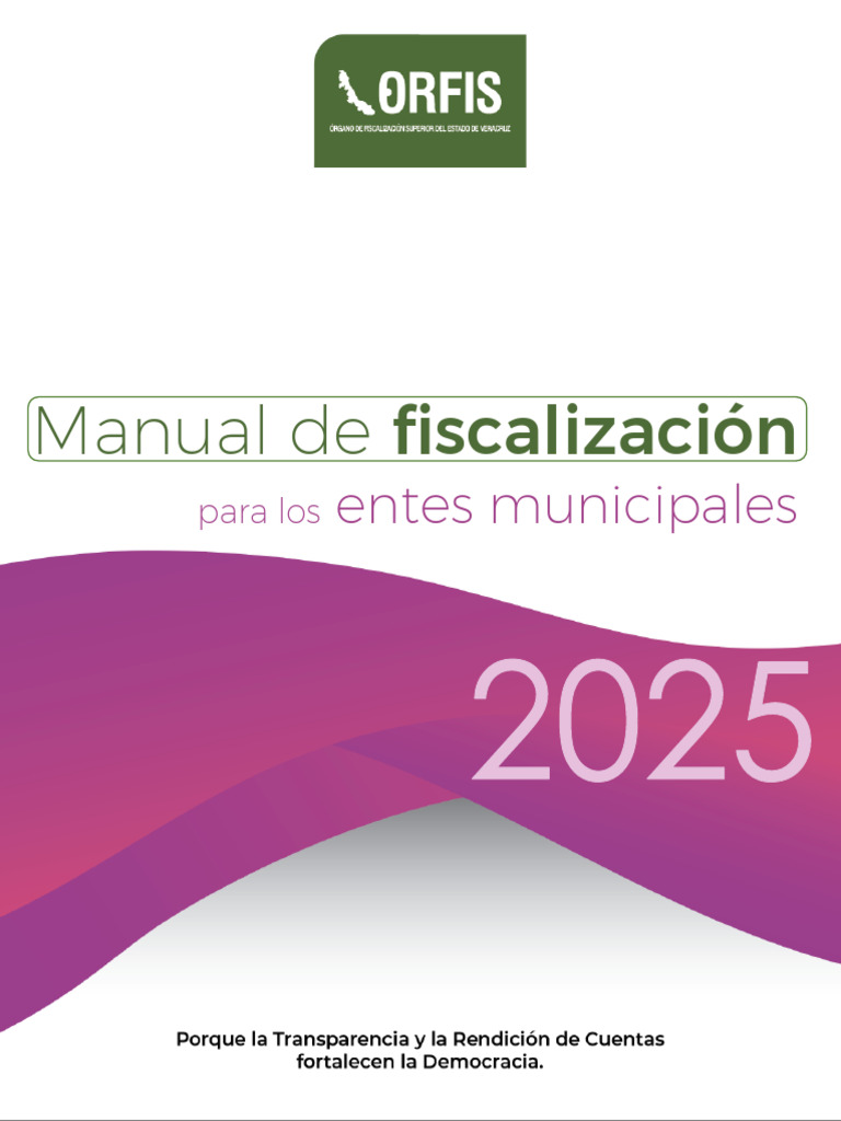 Manual de Fiscalización Municipal 2025 | PDF | Planificación | Gobierno ...