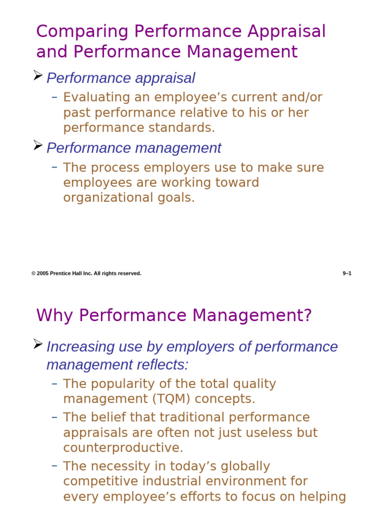 Chapter 9 Performance Management and Appraisal | PDF | Performance ...