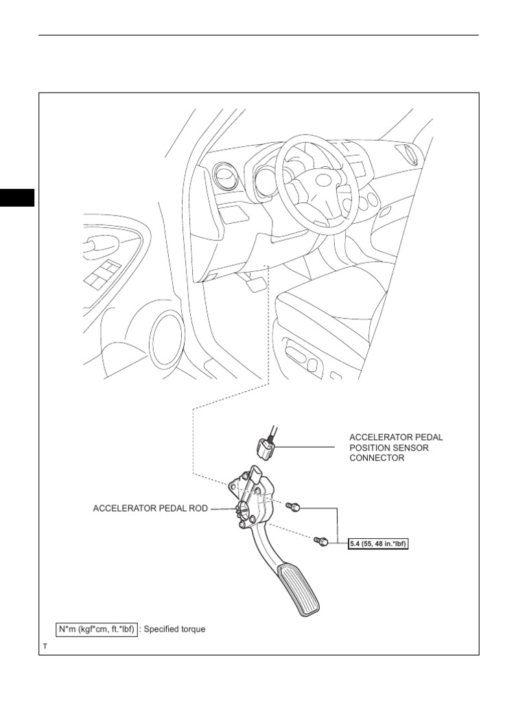 2AZ-FE Accelerator Pedal Rod Guide | PDF | Throttle | Electrical Components