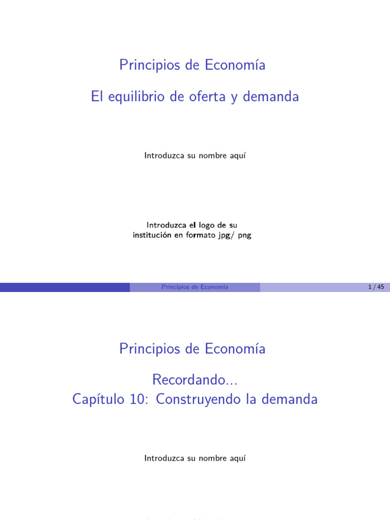 Equilibrio de Oferta y Demanda | PDF | Oferta y demanda | Oferta (economía)