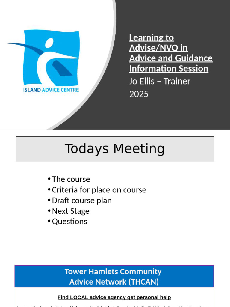 NVQ Advice and Guidance Info Session | PDF