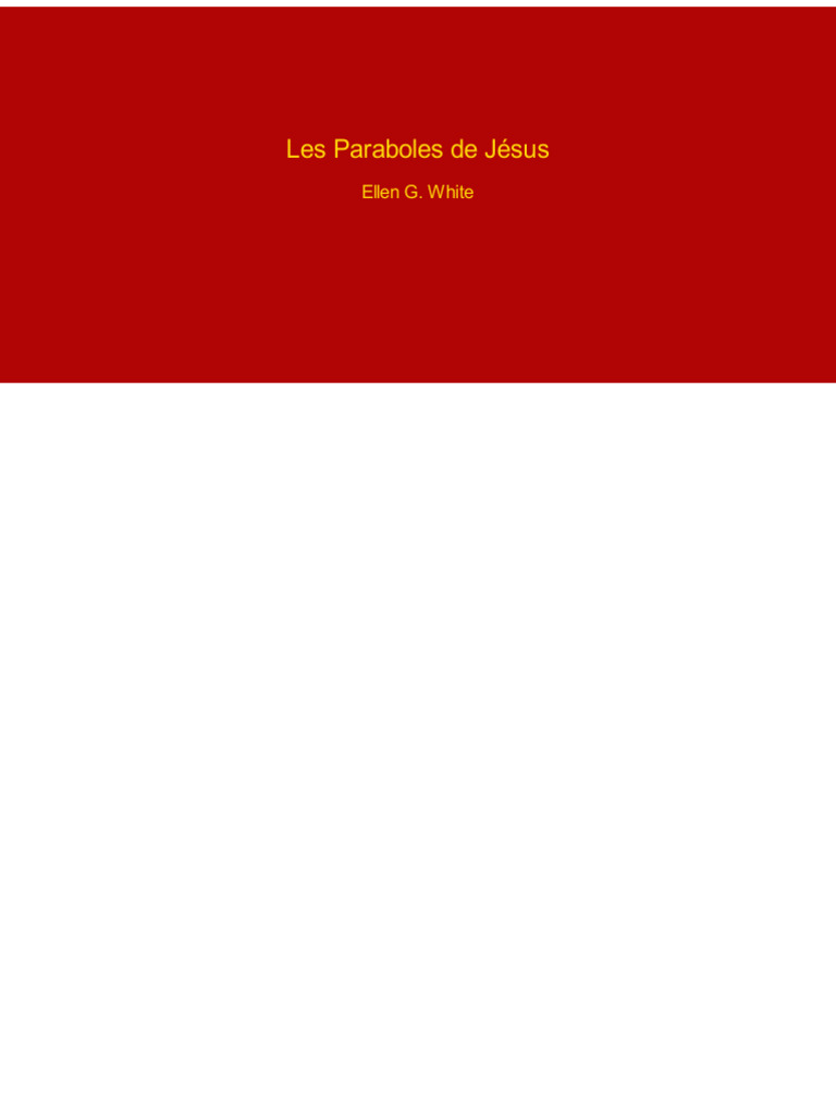 Paraboles de Jésus : Enseignements clés | PDF | Dieu | Jésus