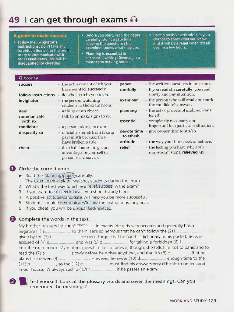 Oxford Word Skills B1 - Vocabulary Practice | PDF