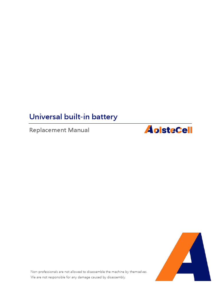 AolsteCell Battery Replacement Guide | PDF | Battery Charger | Laptop