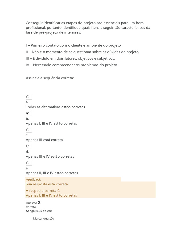 Etapas do Projeto de Interiores | PDF | Comentários | Debate