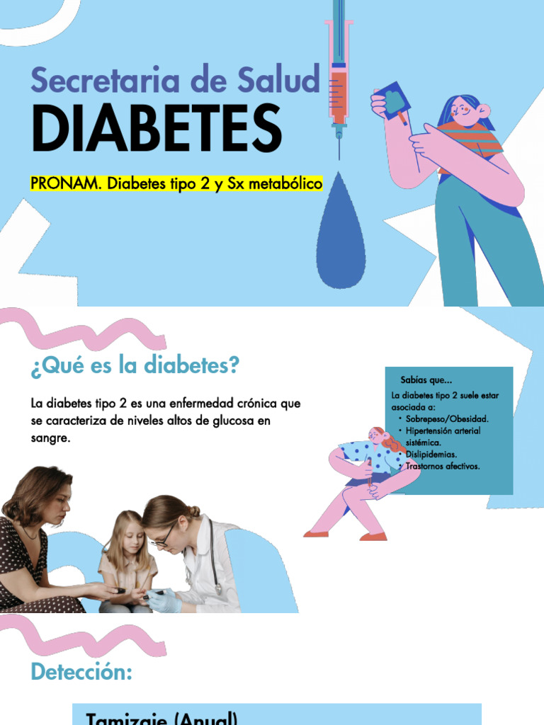 Guía PRONAM para Diabetes Tipo 2 | PDF | Diabetes | Obesidad