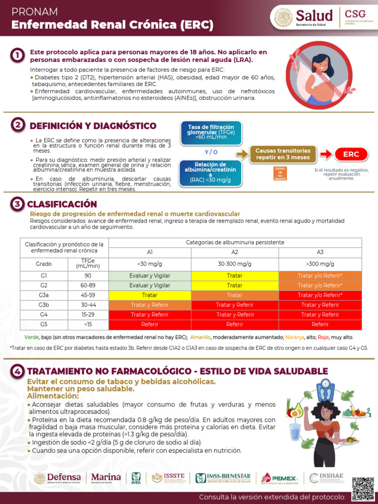 Clasificación y manejo de ERC según PRONAM | PDF | Hipertensión ...