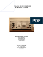 Variable High Voltage DC Power Supply: Design Team 2