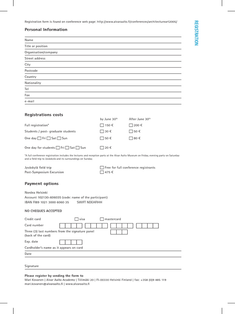 Registration 1 | PDF