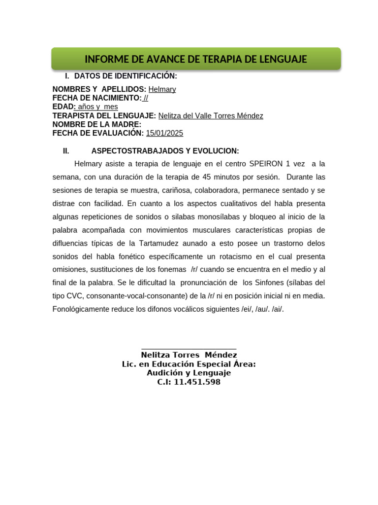 Informe de Helmary 2025 Febrero | PDF