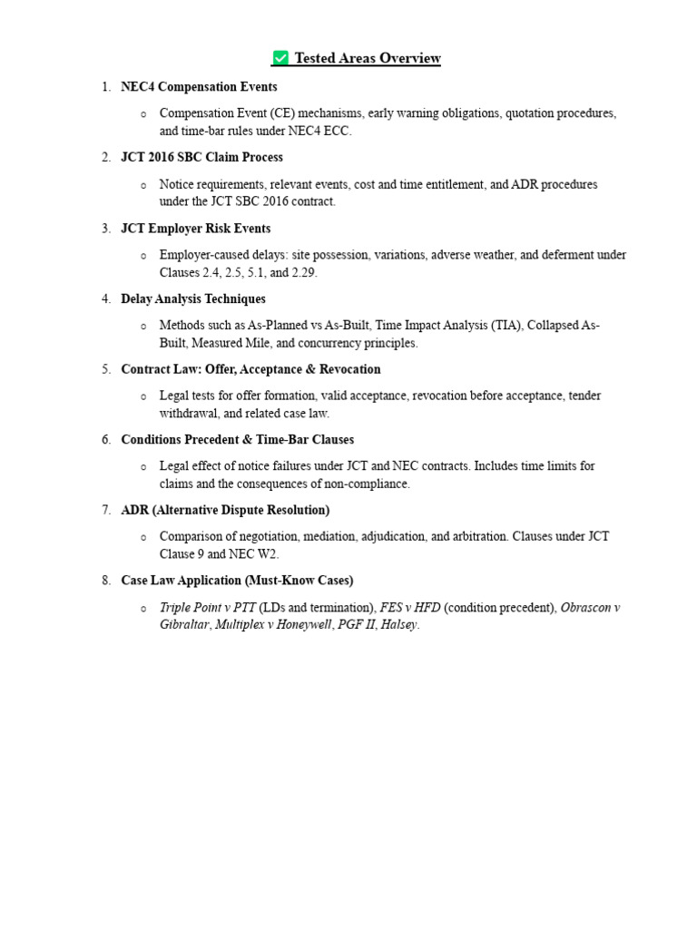 NEC4 and JCT 2016 Claims Guide | PDF | Alternative Dispute Resolution ...