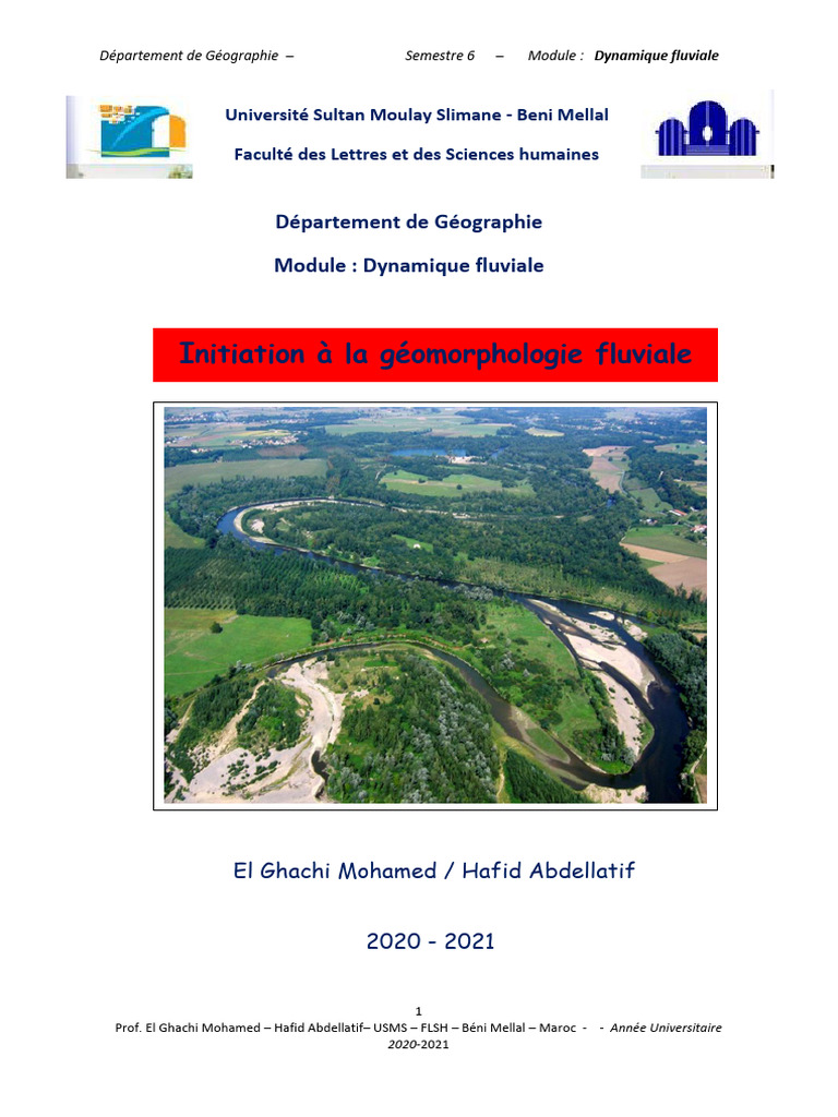 Dynamique Fluviale et Géomorphologie | PDF | Ruisseau | Géomorphologie