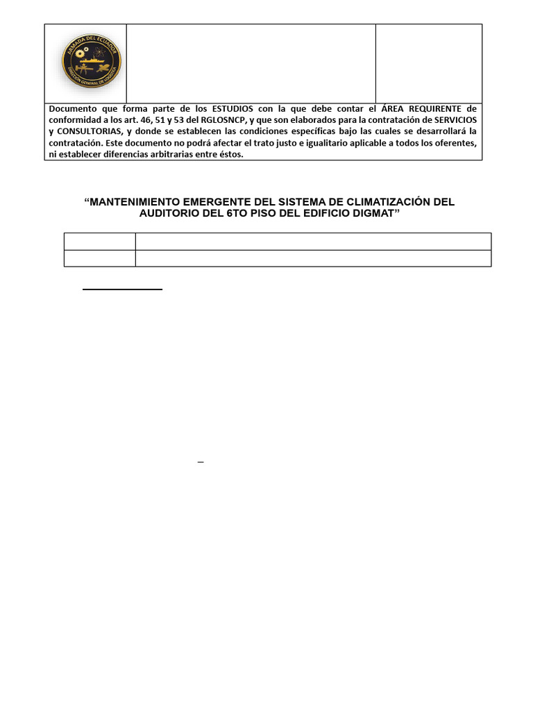 Terminos de Referencia Diglog | PDF | Multa (pena) | Logística