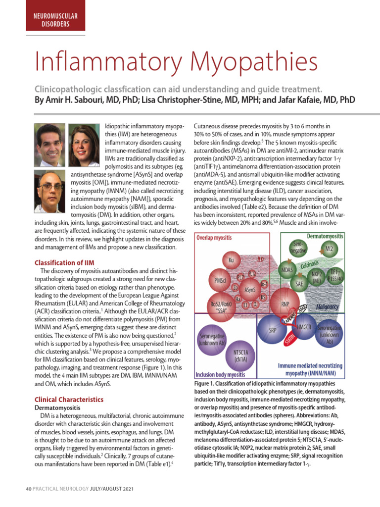 Updates on Idiopathic Inflammatory Myopathies | PDF | Diseases And ...