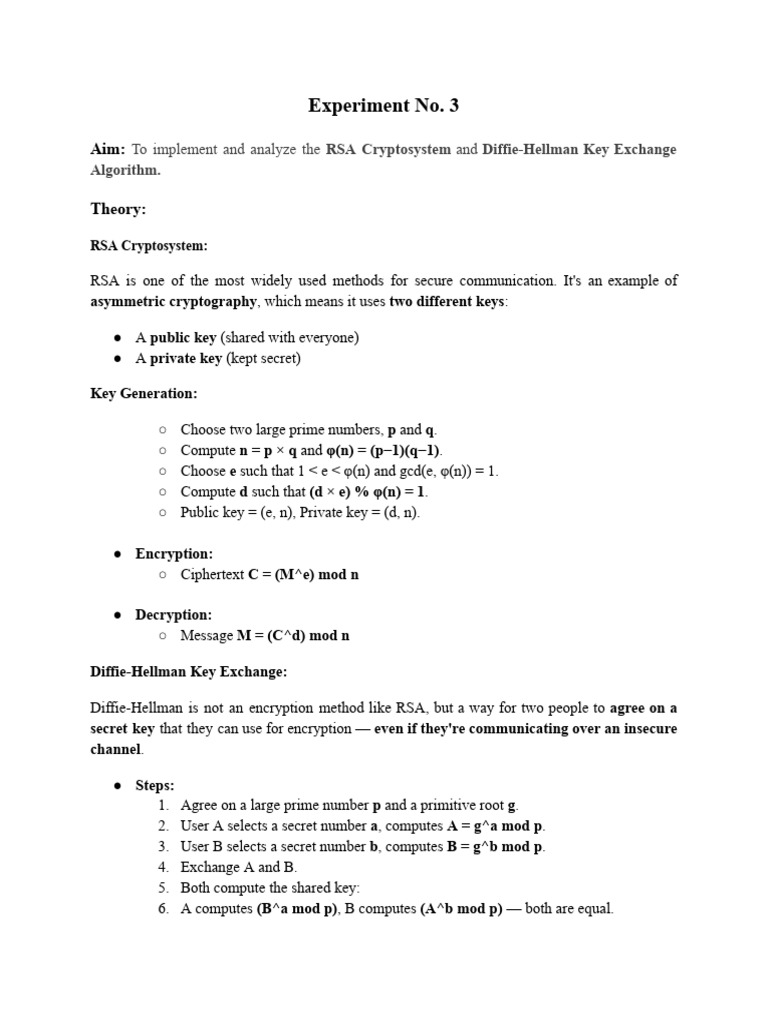 CSS Exp 03 | PDF | Key (Cryptography) | Public Key Cryptography