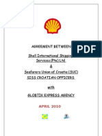 Shell International Shipping Services Agreement with Croatian Union
