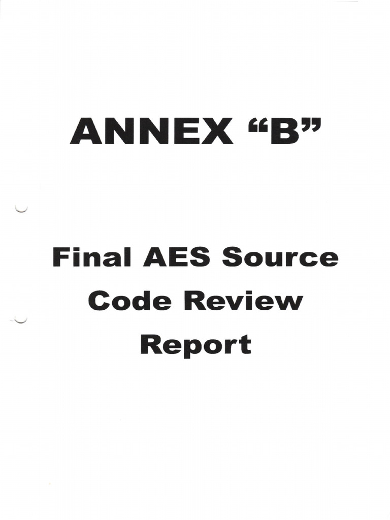 Tec Certification Annex B | PDF | Source Code | Software