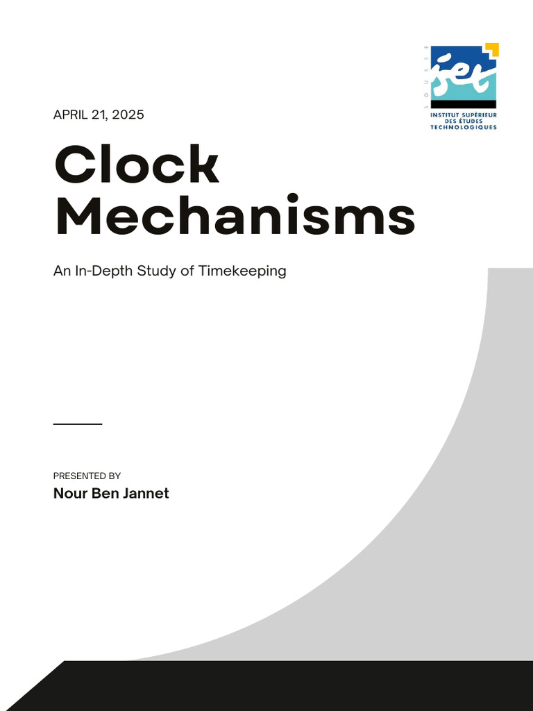 Clock Mechanisms: An Engineering Study | PDF | Clock | Pendulum
