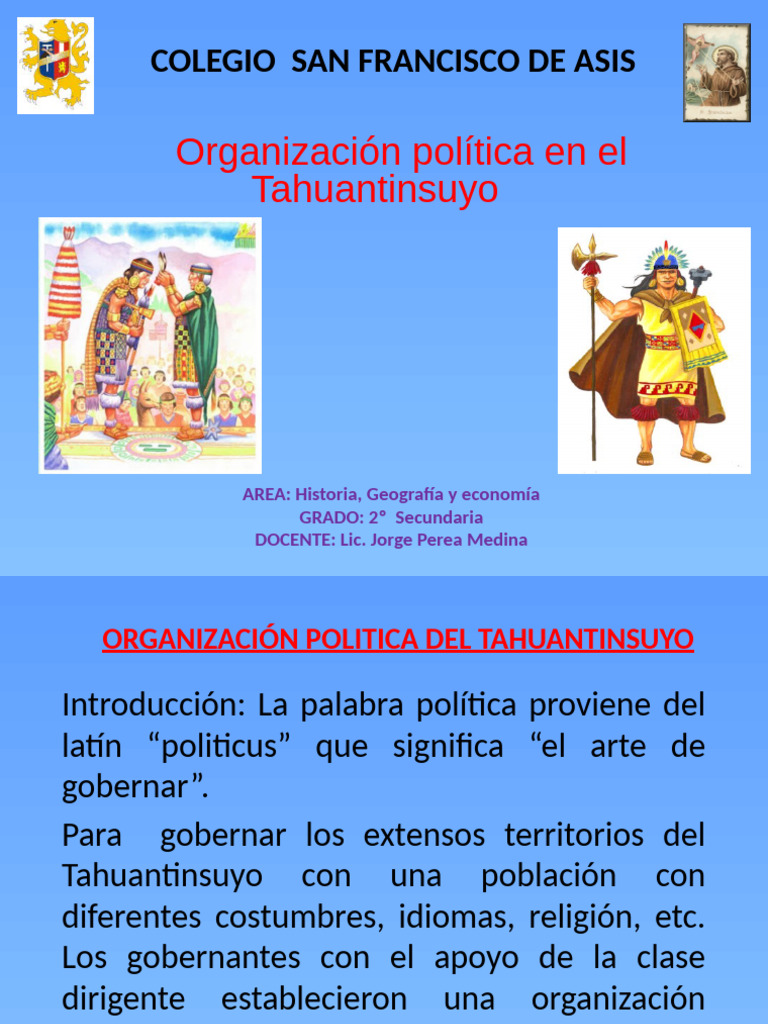 Organizacionpoliticainca 140514100233 Phpapp02 | PDF | Imperio Inca