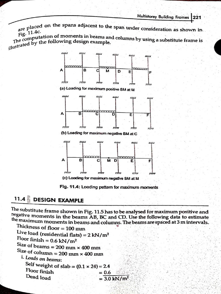 Bending Moments in Multistorey Frames | PDF | Beam (Structure ...