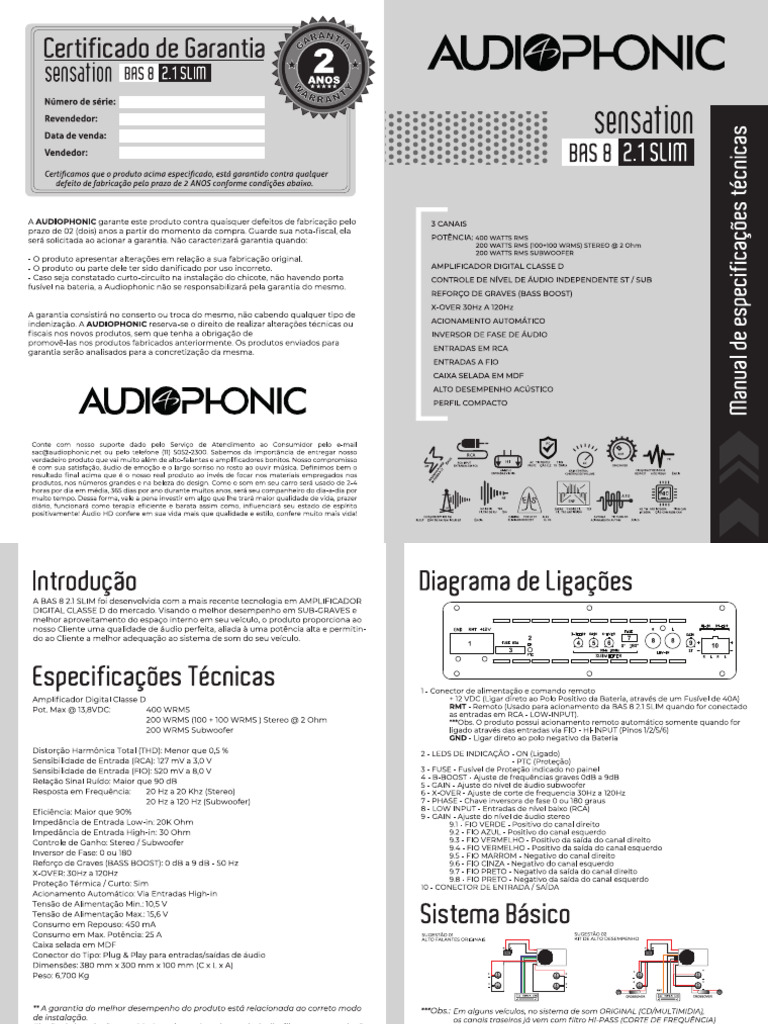 Bas 8 2.1 Slim-Manual | PDF