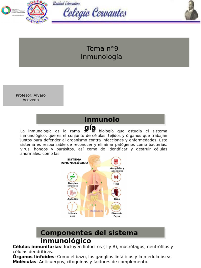 Inmunologia | PDF | Sistema inmune | Linfocitos