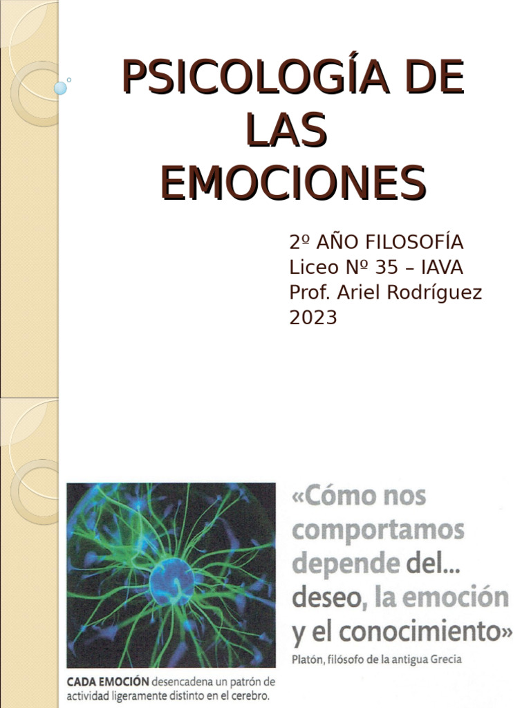 Psicología de Las Emociones | PDF