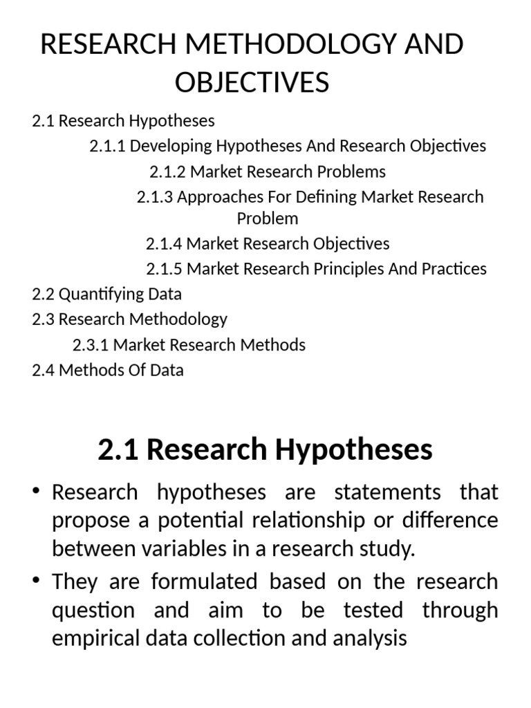 Conducting Market Research LO2 | PDF | Hypothesis | Methodology