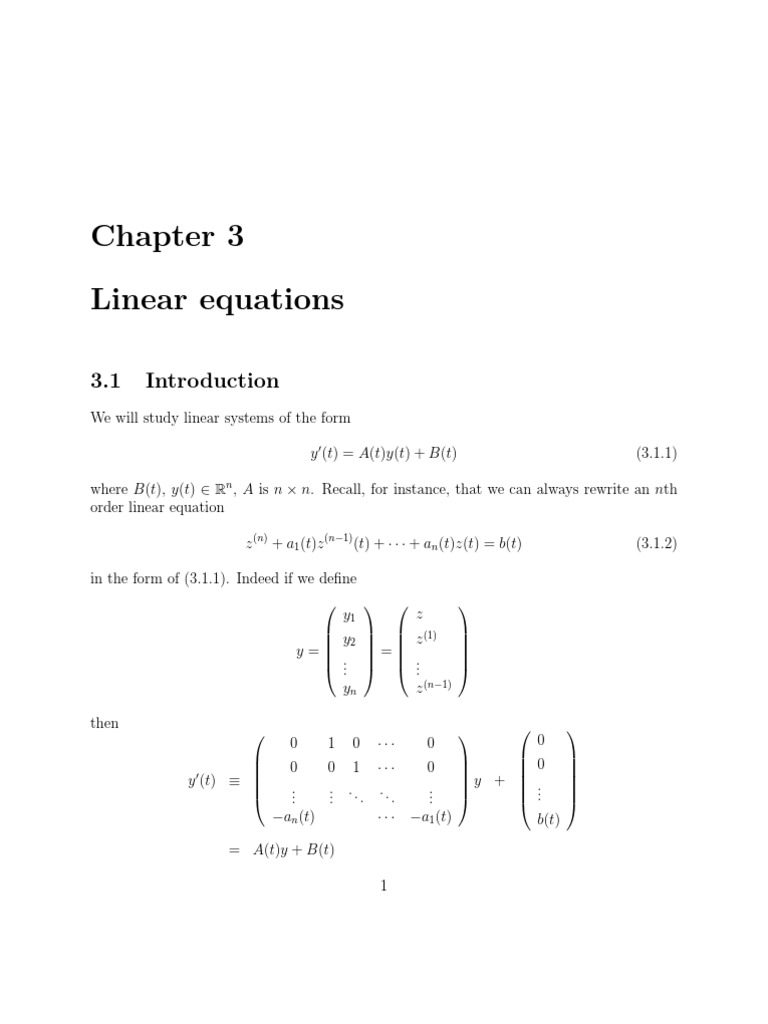 Understanding Linear Equations and Systems | PDF | Eigenvalues And ...