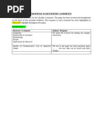 Point-by-Point Response to Reviewers | PDF | Career & Growth
