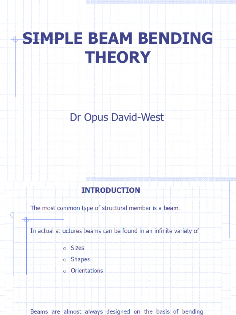 Lecture+-Bending+Eqn Stress Strain- (1) | PDF