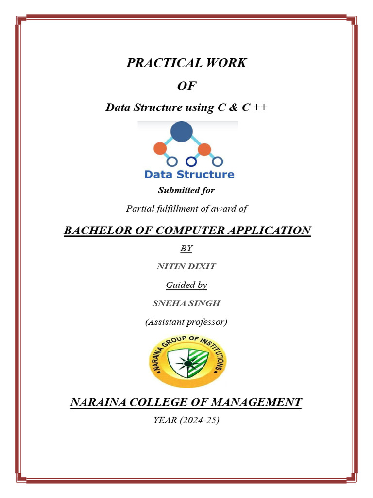 Data Structure Programs in C/C++ | PDF