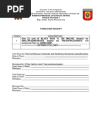 Property Seizure Receipt and Inventory | PDF