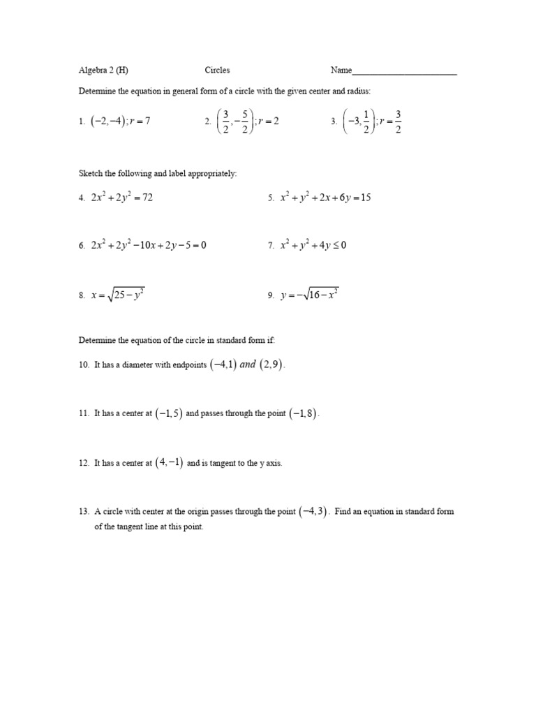 Circles | PDF