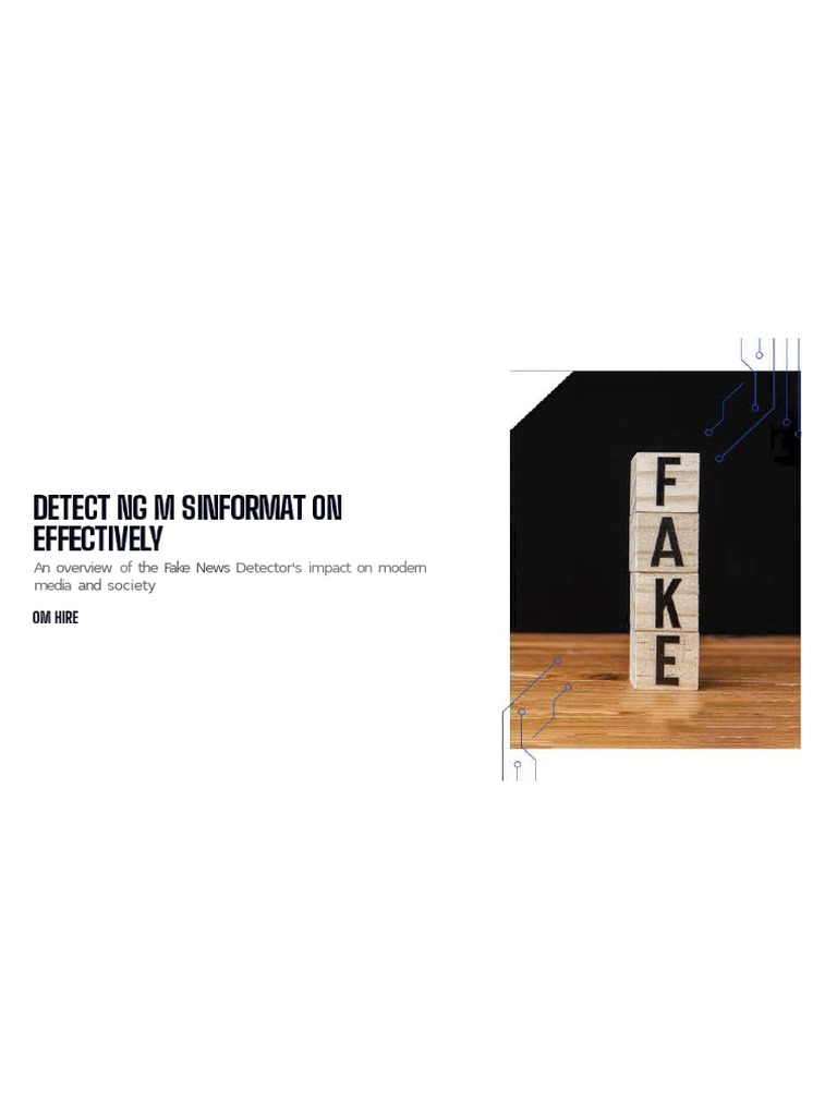 Impact of Fake News Detection Tools | PDF | Human Communication