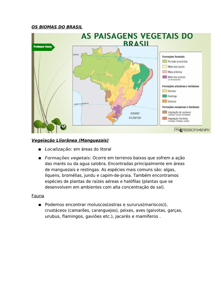 Resumo Dos Slides Sobre A Segunda Parte de Biomas | PDF | Geociências ...