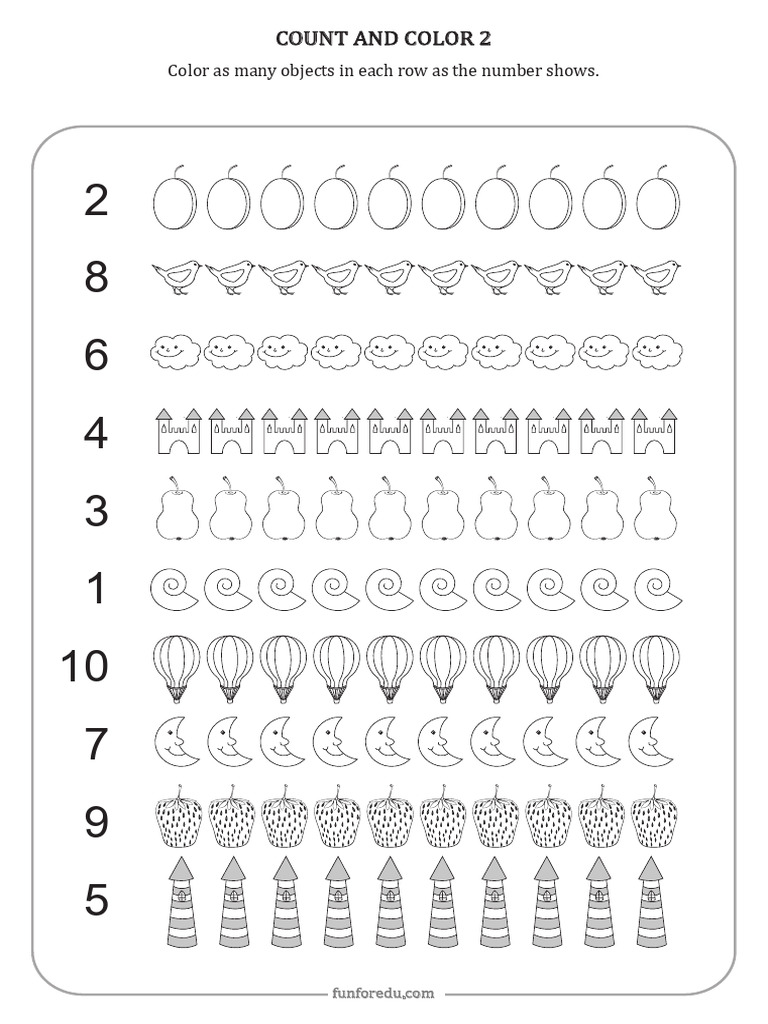 Count and Color 2 - 3 | PDF