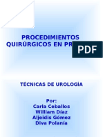 Procedimietnos Quirurgicos en Prostata