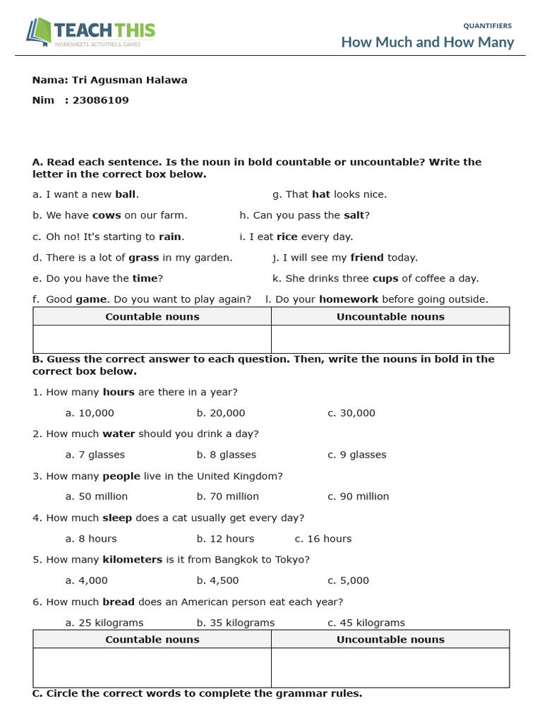 Assignment M13. | PDF | Noun | Linguistics