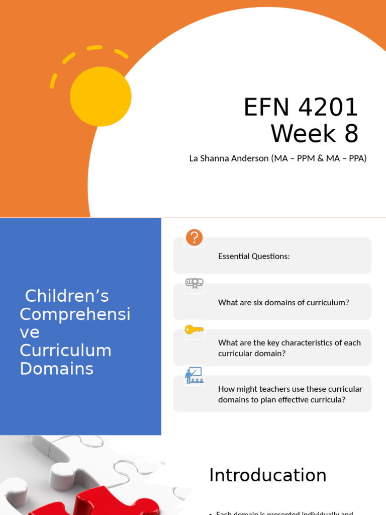 EFN Week 8 Lecture Notes | PDF | Curriculum | Knowledge