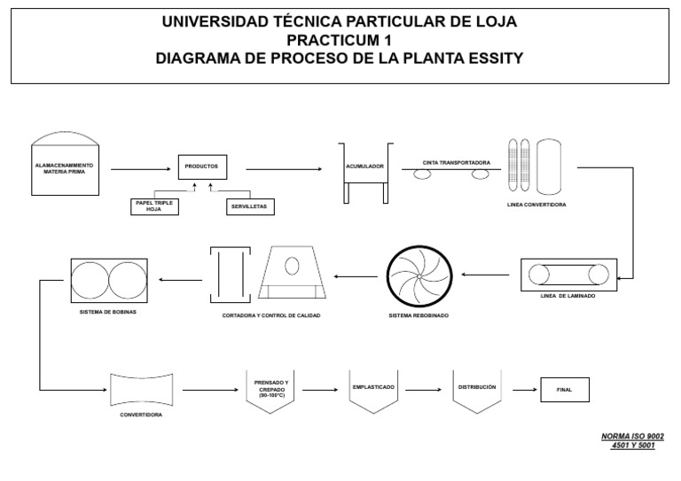 Diagrama de Proceso Planta Essity | PDF