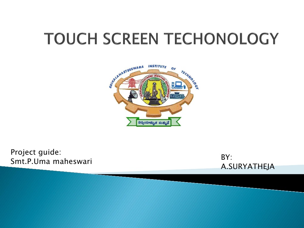Touch Screen Technology Overview | PDF | Art | Computers