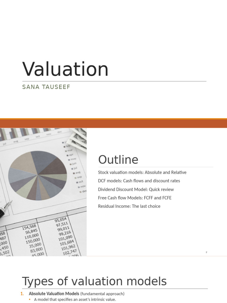 Lecture3 Valuation | PDF | Free Cash Flow | Discounted Cash Flow