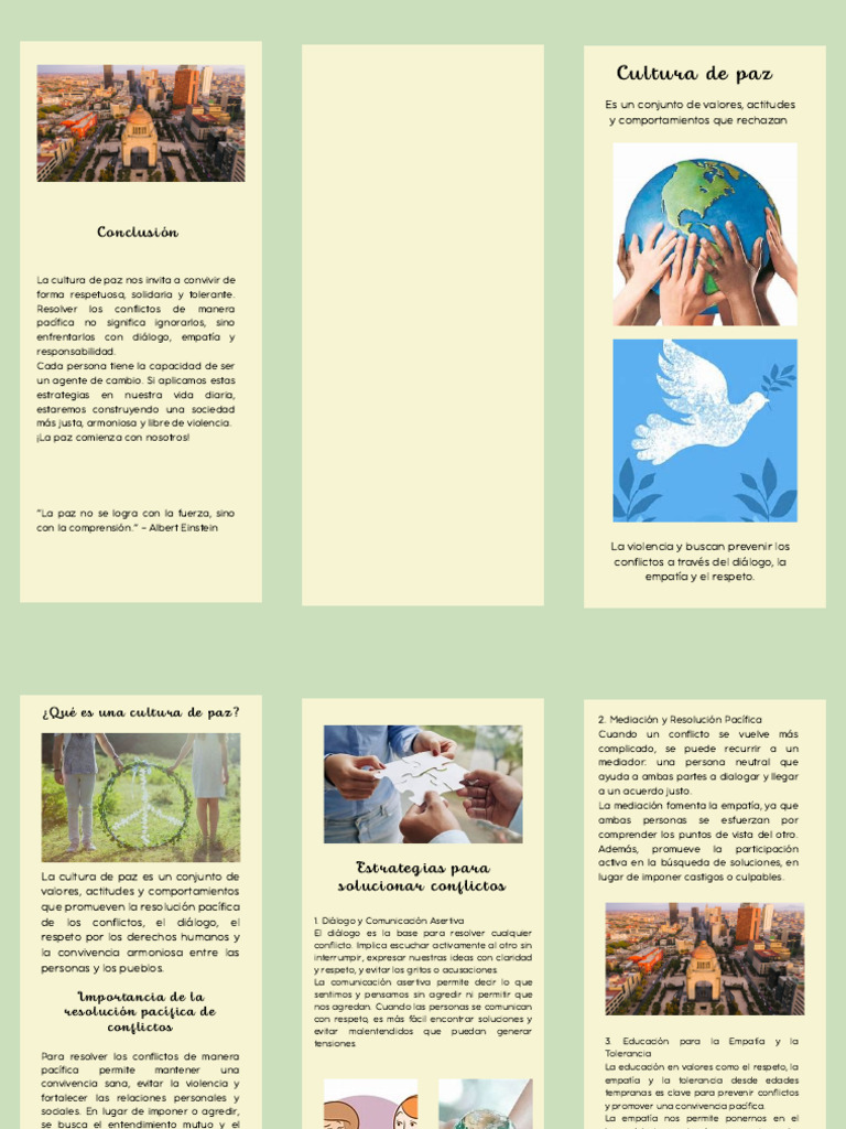 Estrategias para una Cultura de Paz | PDF | Mediación | Tolerancia