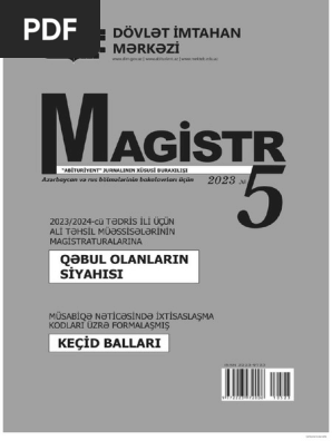 Magistr 5 (2023) | PDF